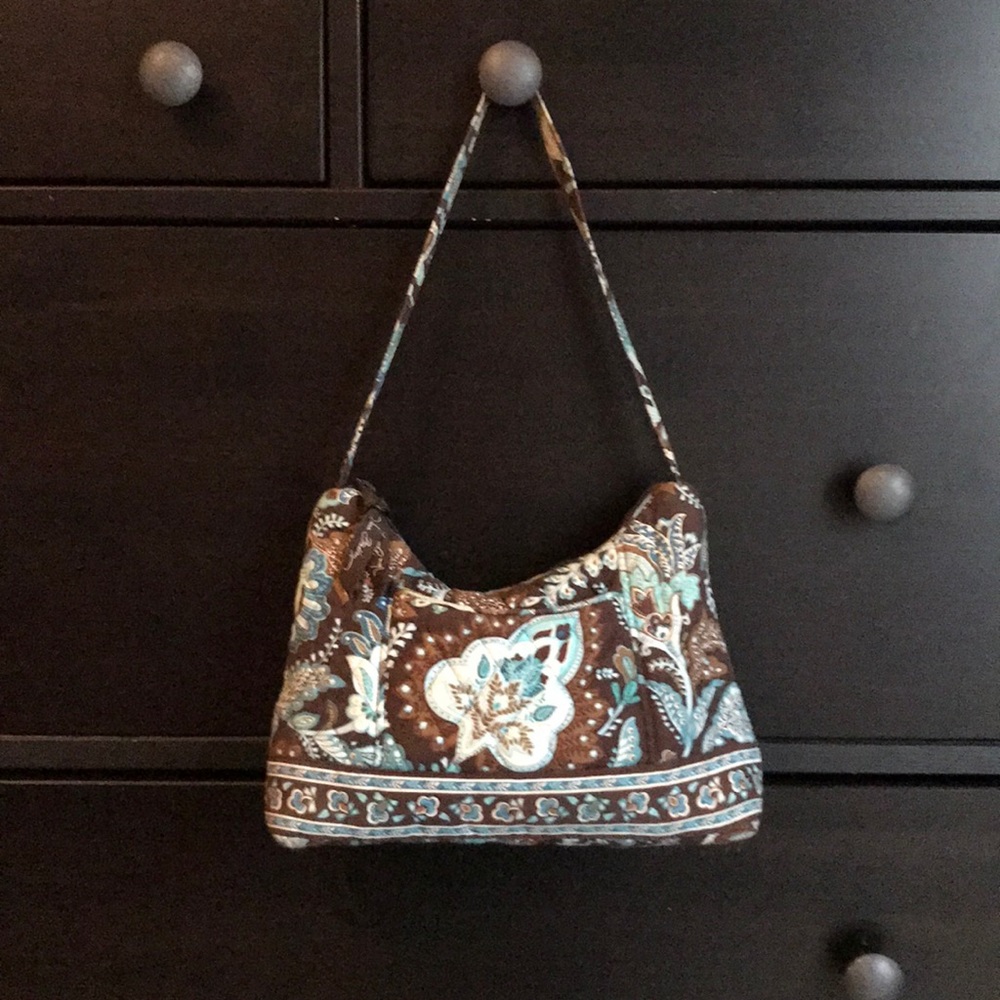 Vera Bradley brown/turquoise handbag